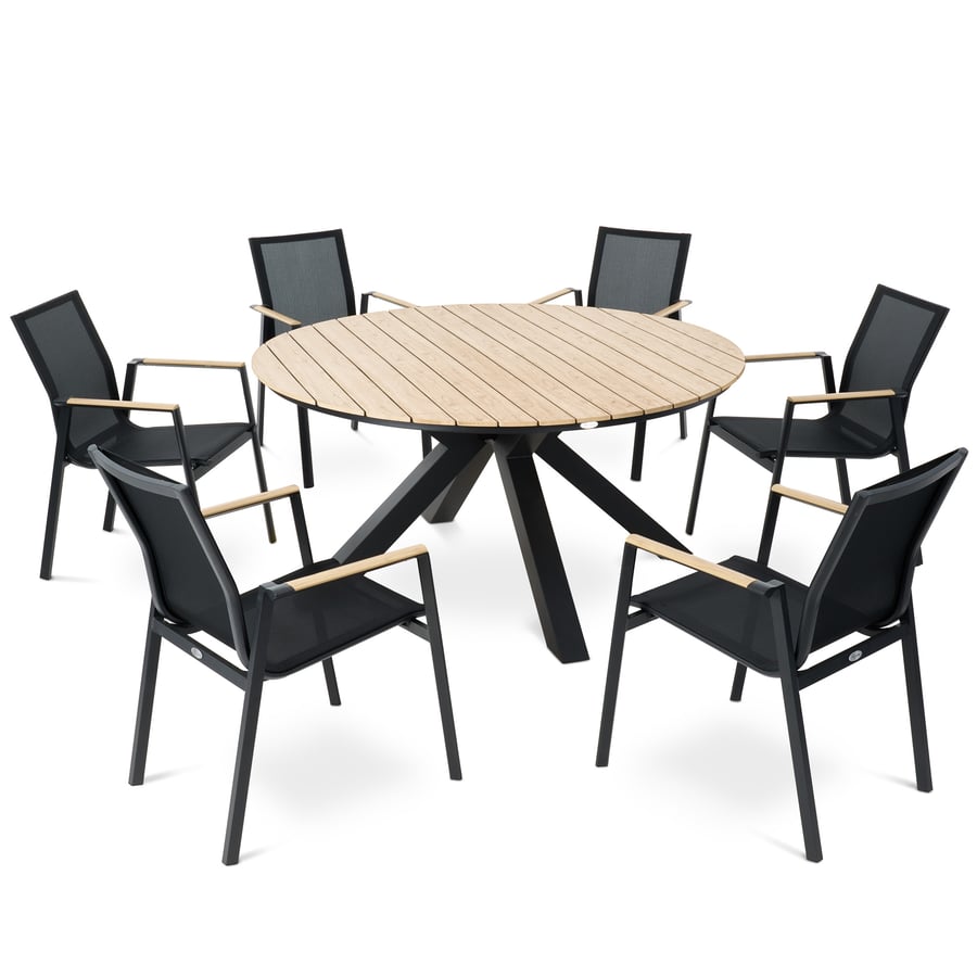 Zestaw mebli Ozzano 6+1 - round - 9