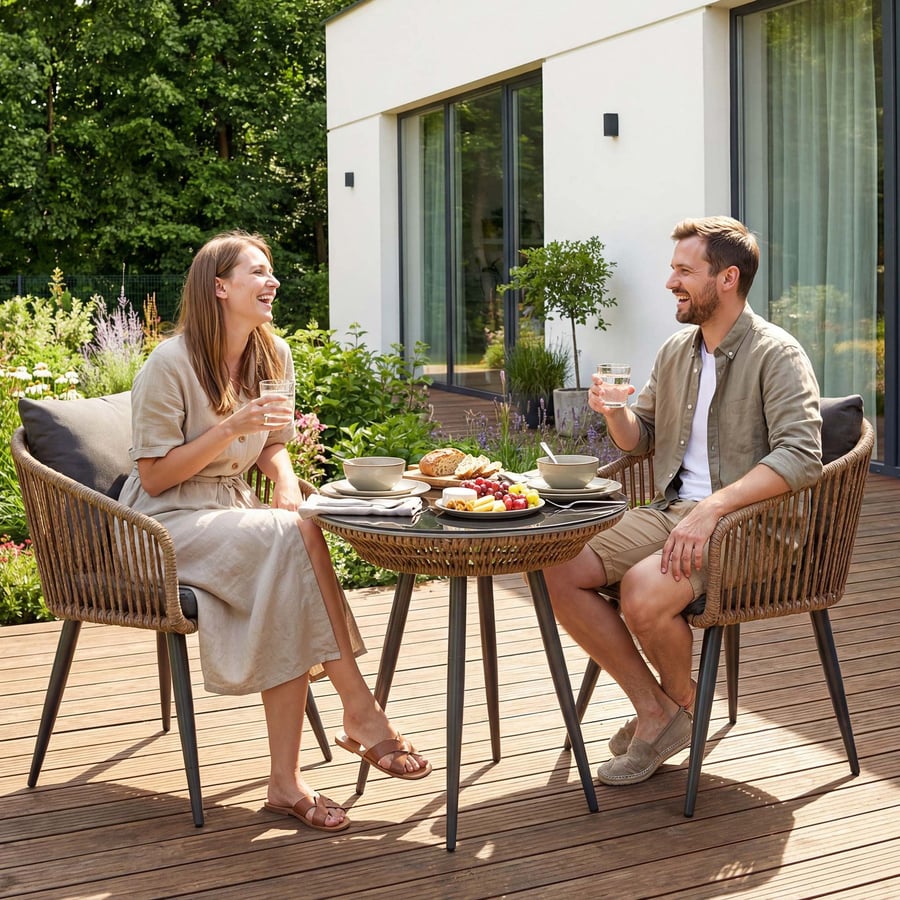 Zestaw 2 krzeseł ogrodowych NEM - 5