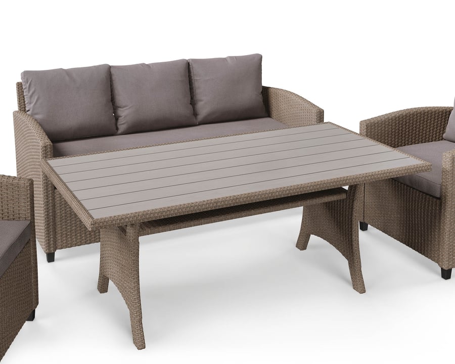 Gartenmöbel Set GENOVA grau/gra - 5