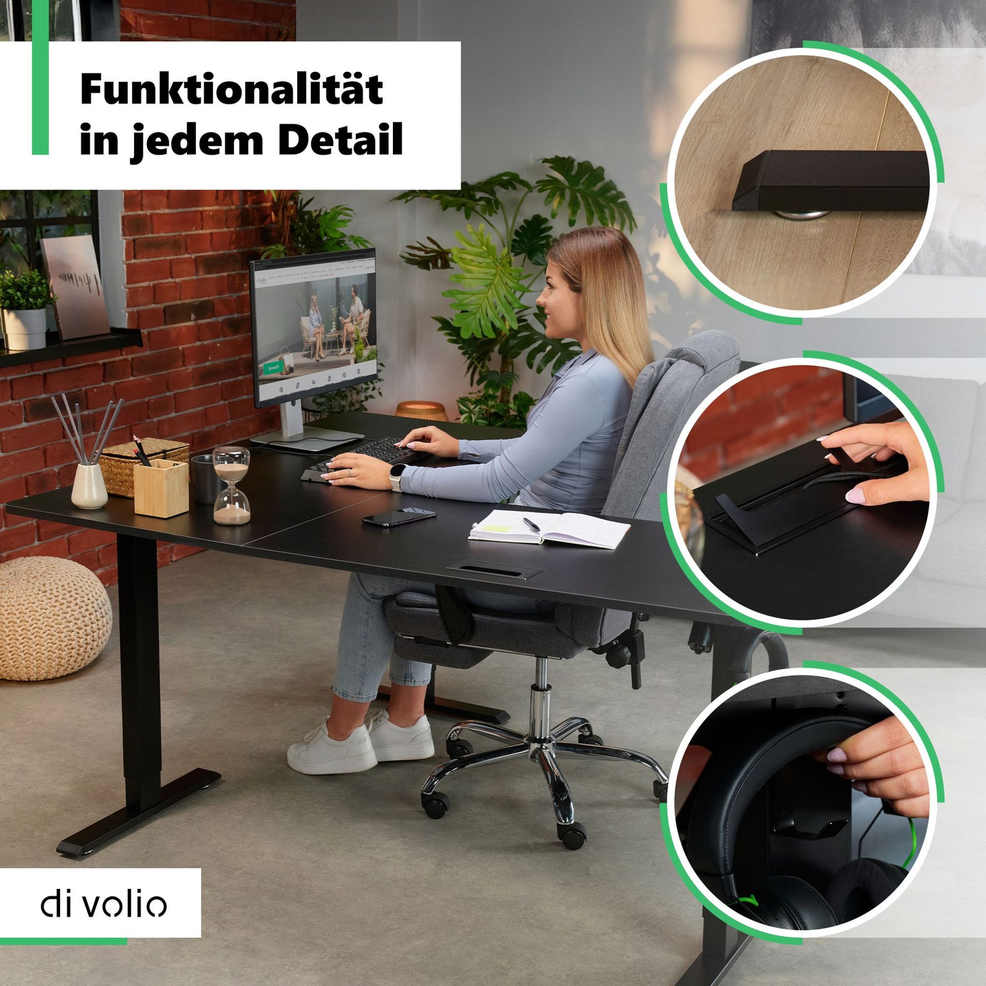 Höhenverstellung – Arbeit im Sitzen und Stehen