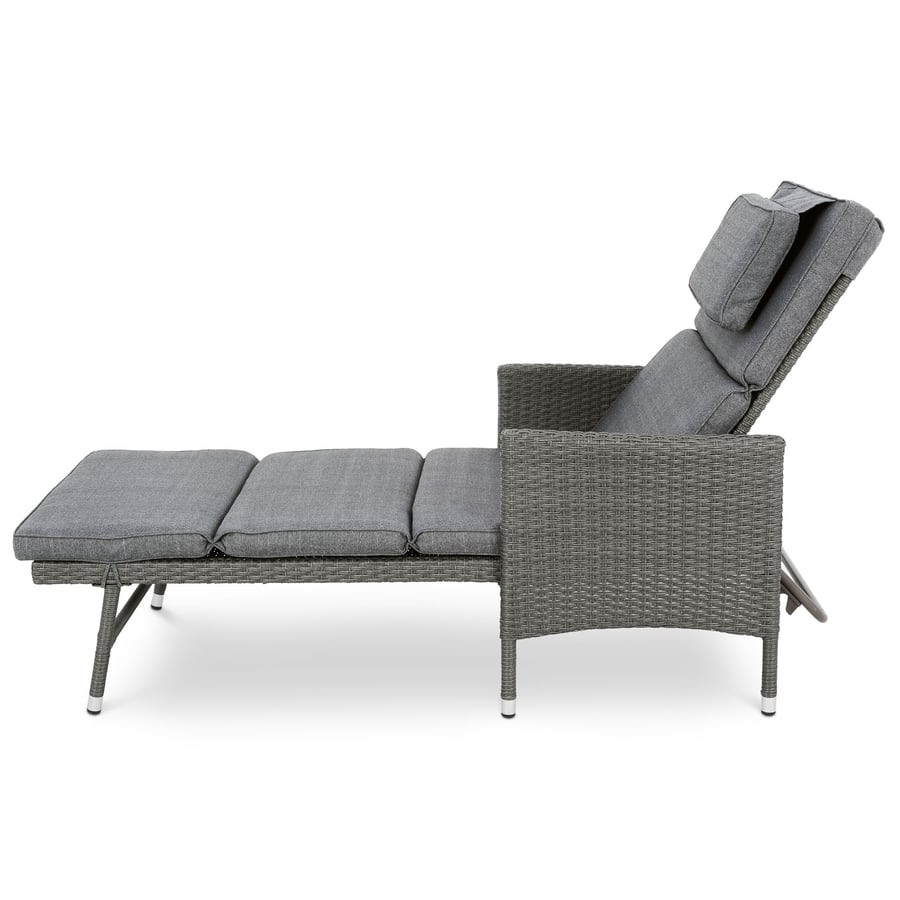 Leżak ogrodowy rattanowy BRESO - 12