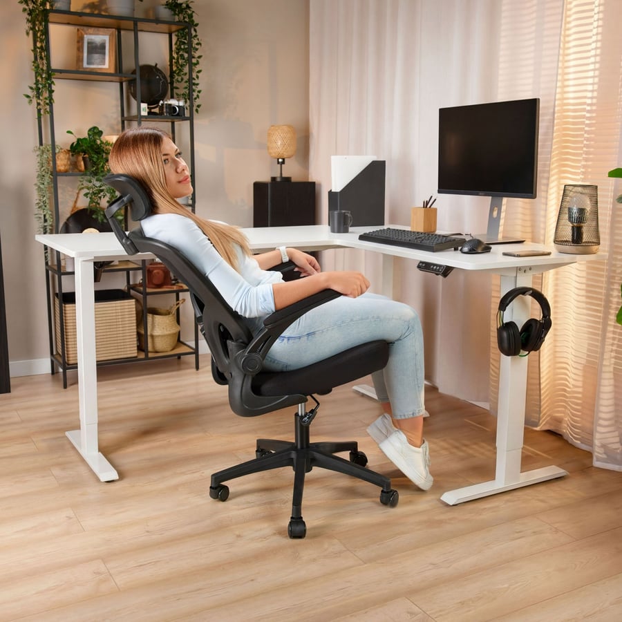 Biurko narożne regulowane  160x - 11