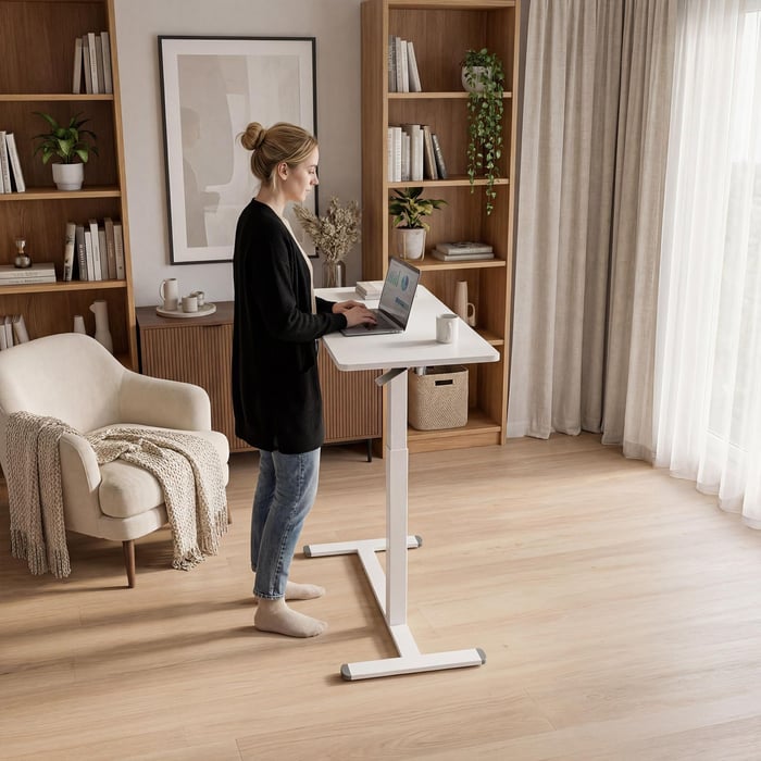 Höhenverstellung – bequem im Sitzen oder Stehen arbeiten
