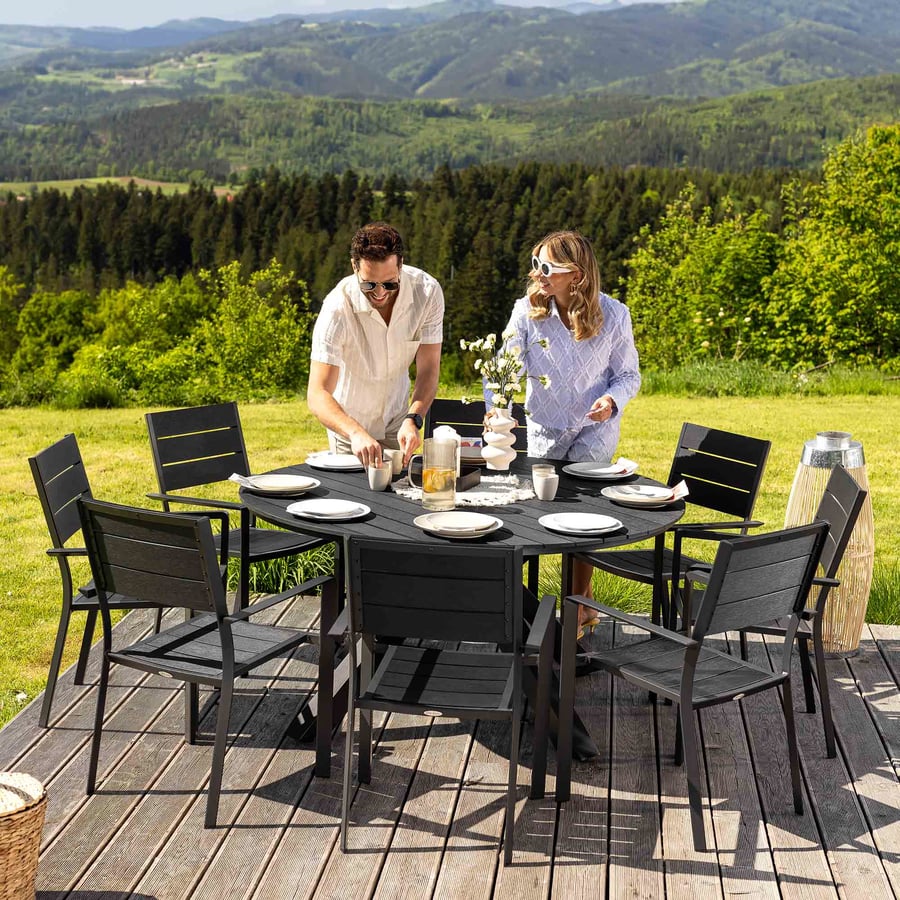 Zestaw mebli Osimo 8+1 - round - 2