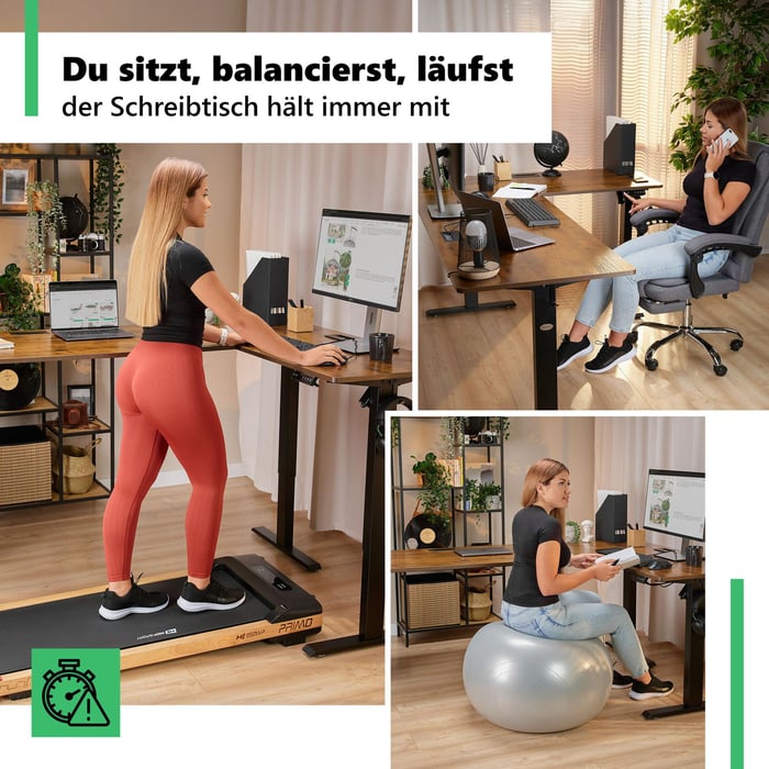 Höhenverstellung der Tischplatte