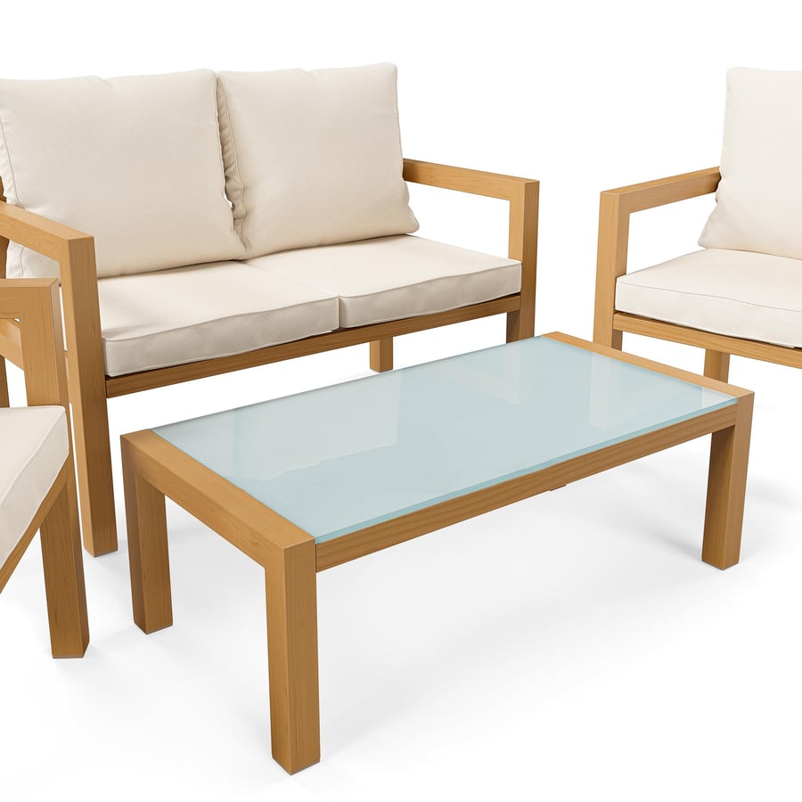 Gartenmöbel Set Brescia holz/cr - 5