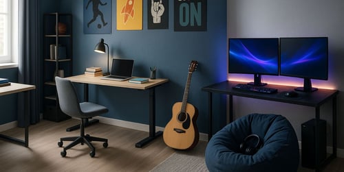 Gaming, Lernen, Chillen: So richten Sie ein Jugendzimmer für Jungen ein