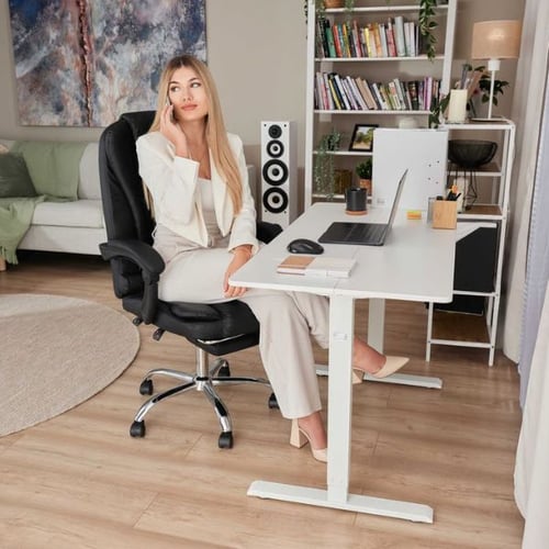 Helle Chefbüro Idee mit komfortablem di volio Bürostuhl und modernem Arbeitsplatz