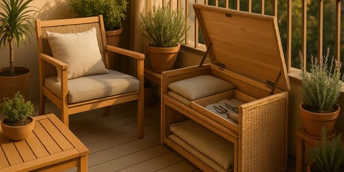 Gartenmöbel mit Stauraum – praktische Lösungen für kleine Außenbereiche