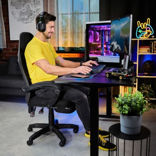 di volio Gaming-Stuhl mit ergonomischer Rückenstütze für dynamisches Sitzen