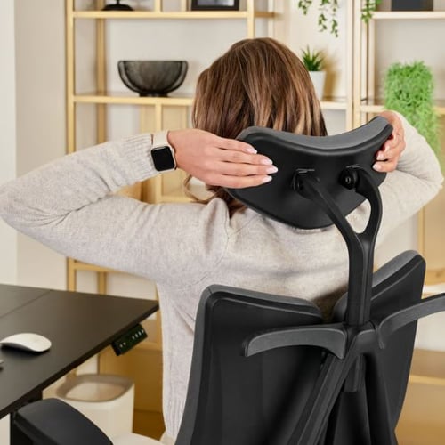 Bürostuhl mit Kopfstütze von di volio und ergonomischer Rückenlehne