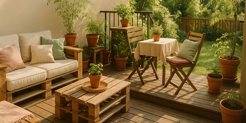 Terrassen Ideen günstig verwirklichen: kreative Tipps für kleine Budgets