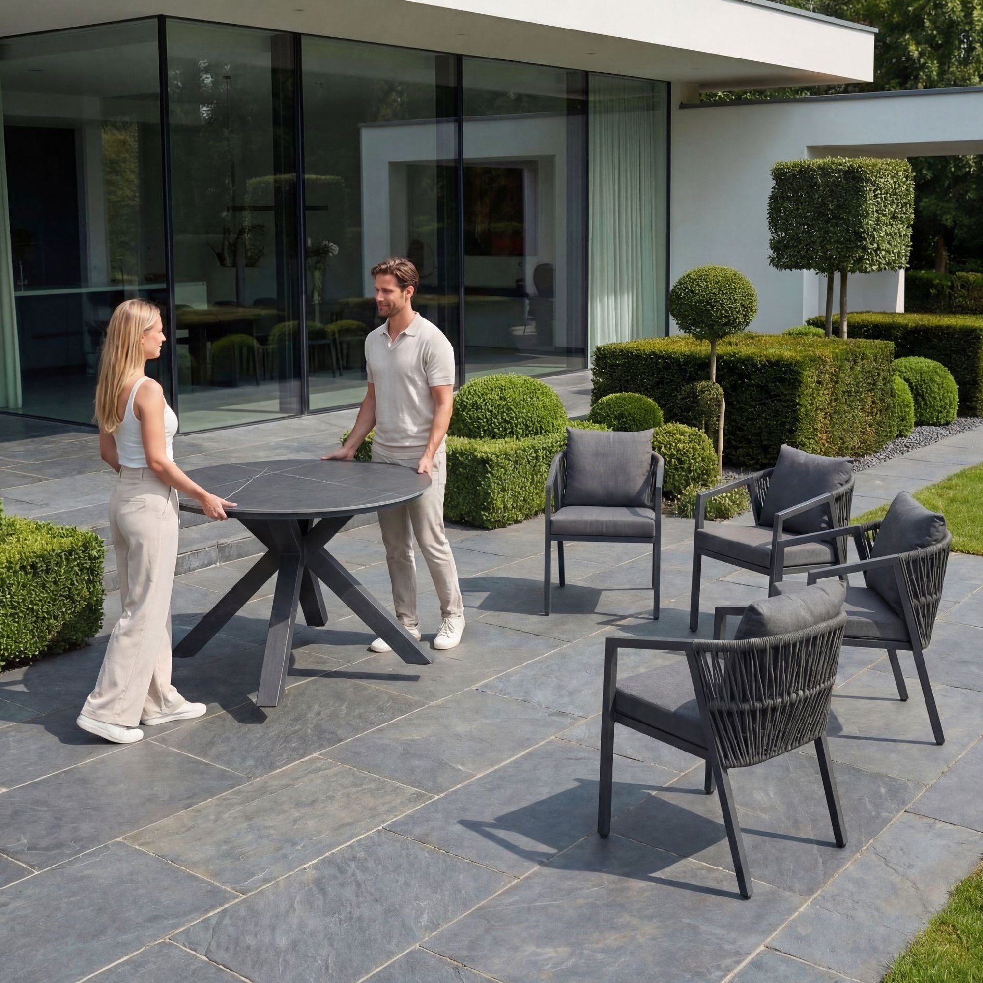 Komfortable Stühle aus Polyrattan