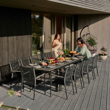 Gartentisch ausziehbar Barleta 200 x 250 x 300 cm