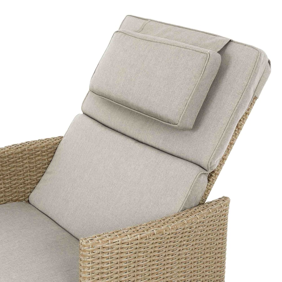 Leżak ogrodowy rattanowy BRESO - 9