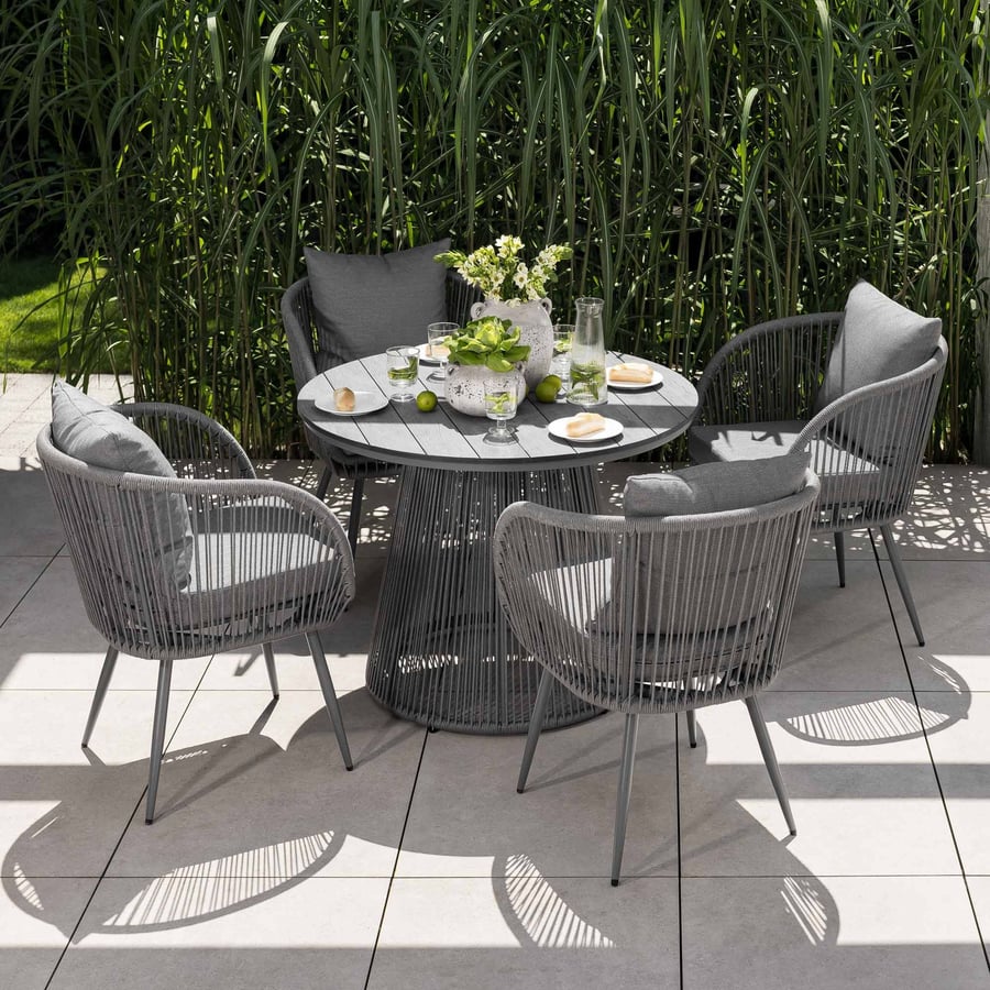 Gartenmöbel-Set MAZARO – grau