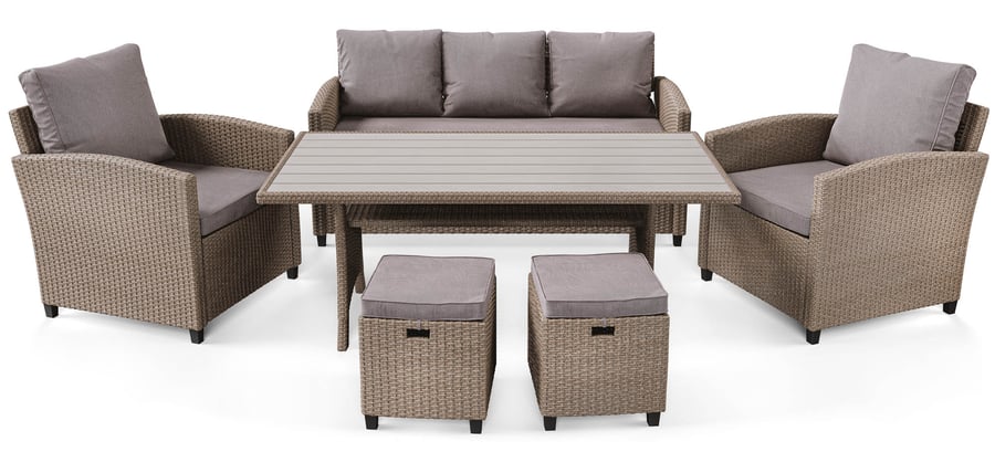 Gartenmöbel Set GENOVA grau/gra - 7