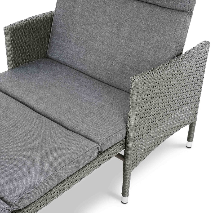 Leżak ogrodowy rattanowy BRESO - 13