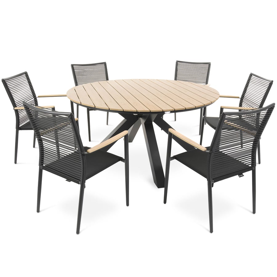 Zestaw mebli Orvieto 6+1 - roun - 7