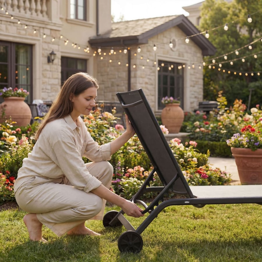 Leżak ogrodowy MEAPOL DV-186ASL - 8