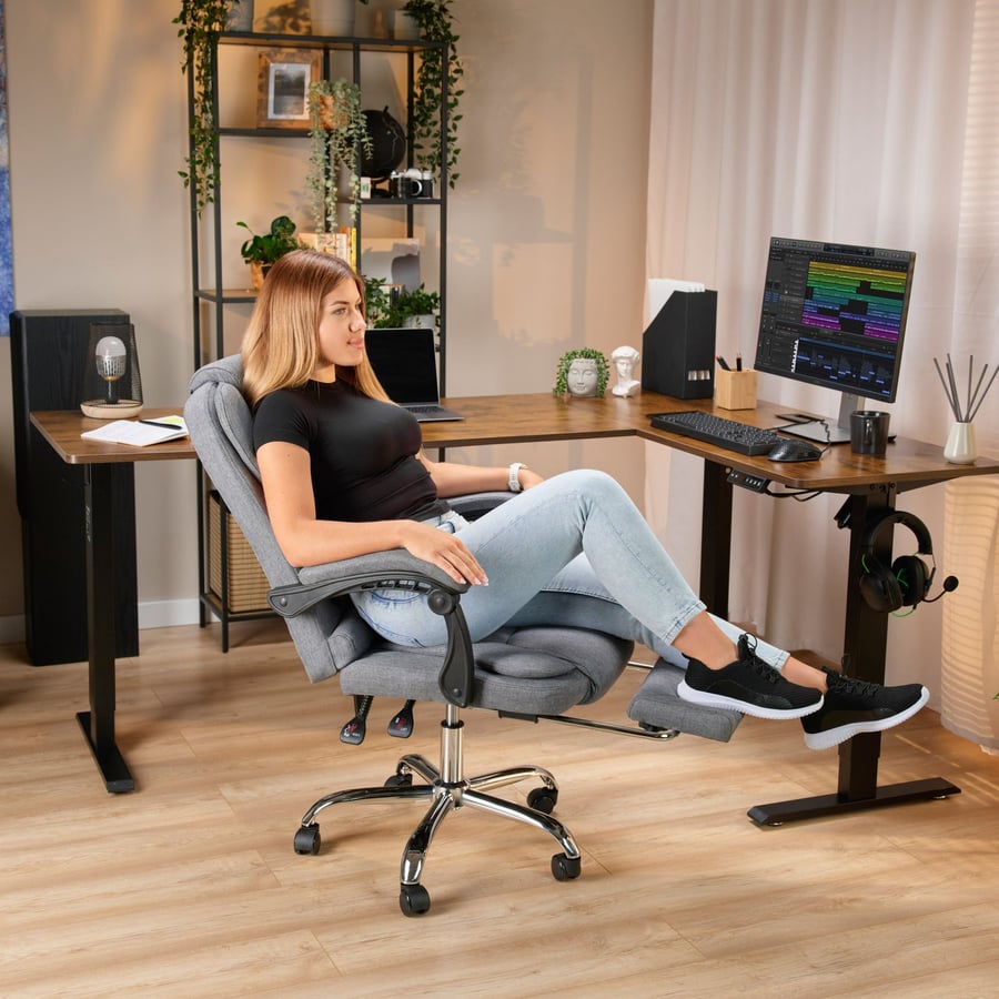 Fotel biurowy Baldo - Ciemnosza - 7