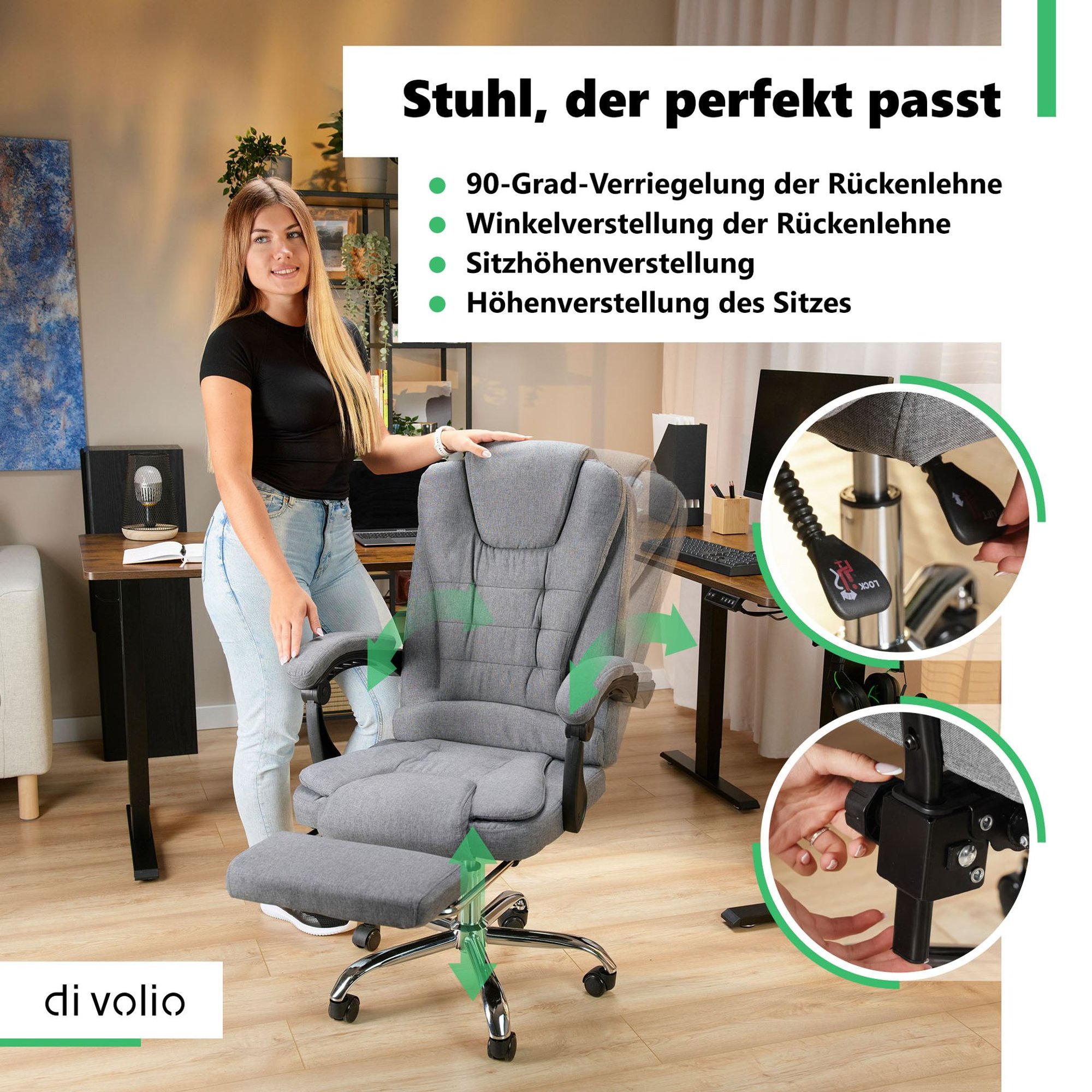 Breite Verstellbarkeit