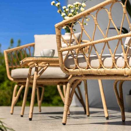 Gartenmöbel-Set SAVONA Beige/Creme