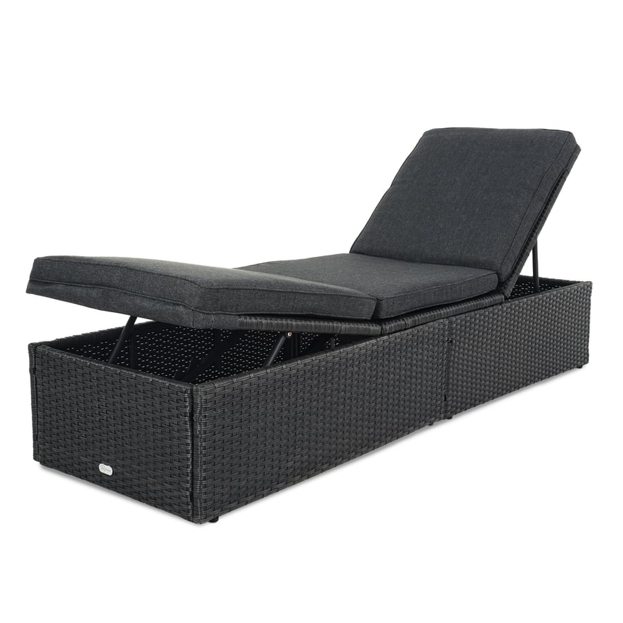 Leżak ogrodowy rattanowy ASCO D - 9