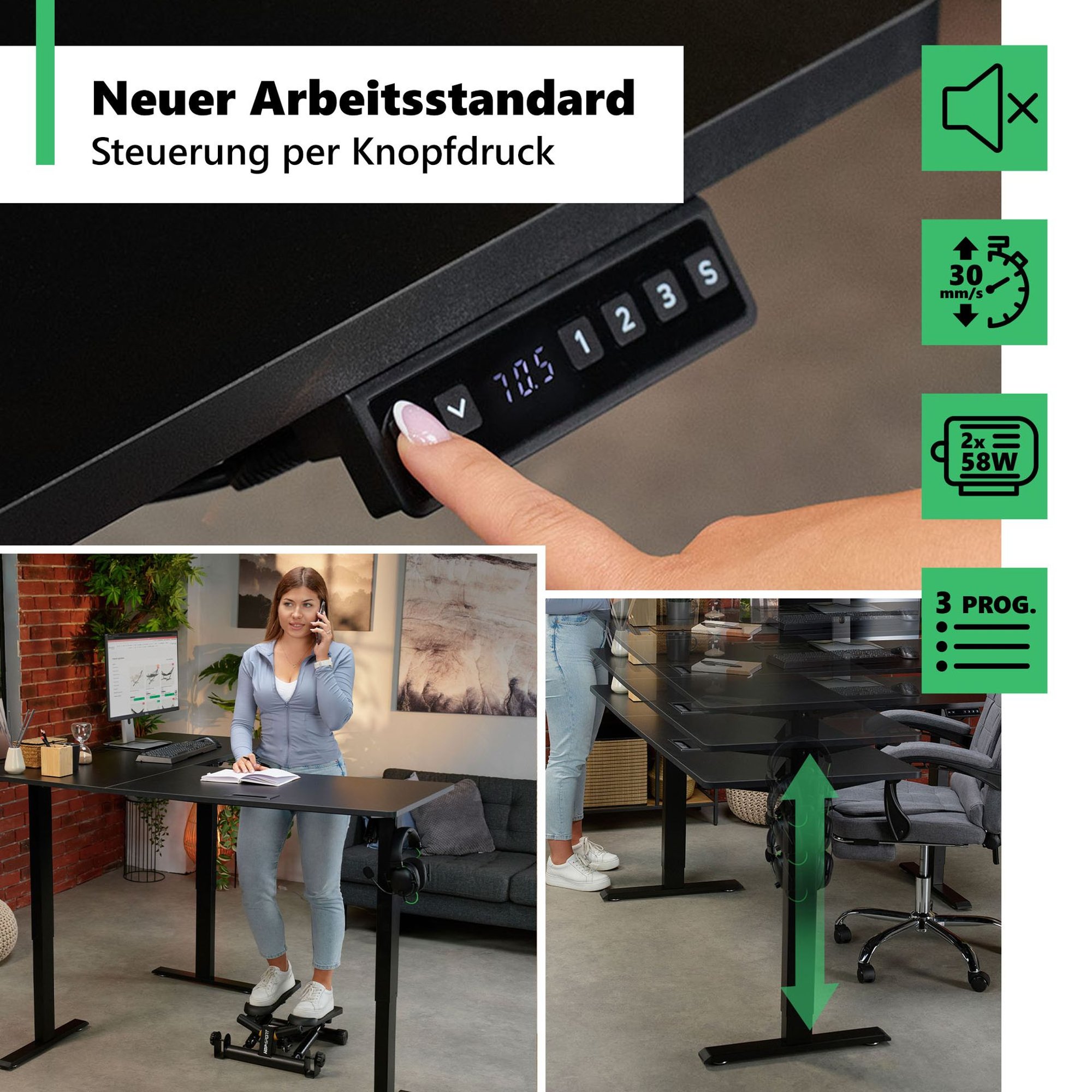 Bedienfeld und zwei Motoren – Komfort zum Greifen nah