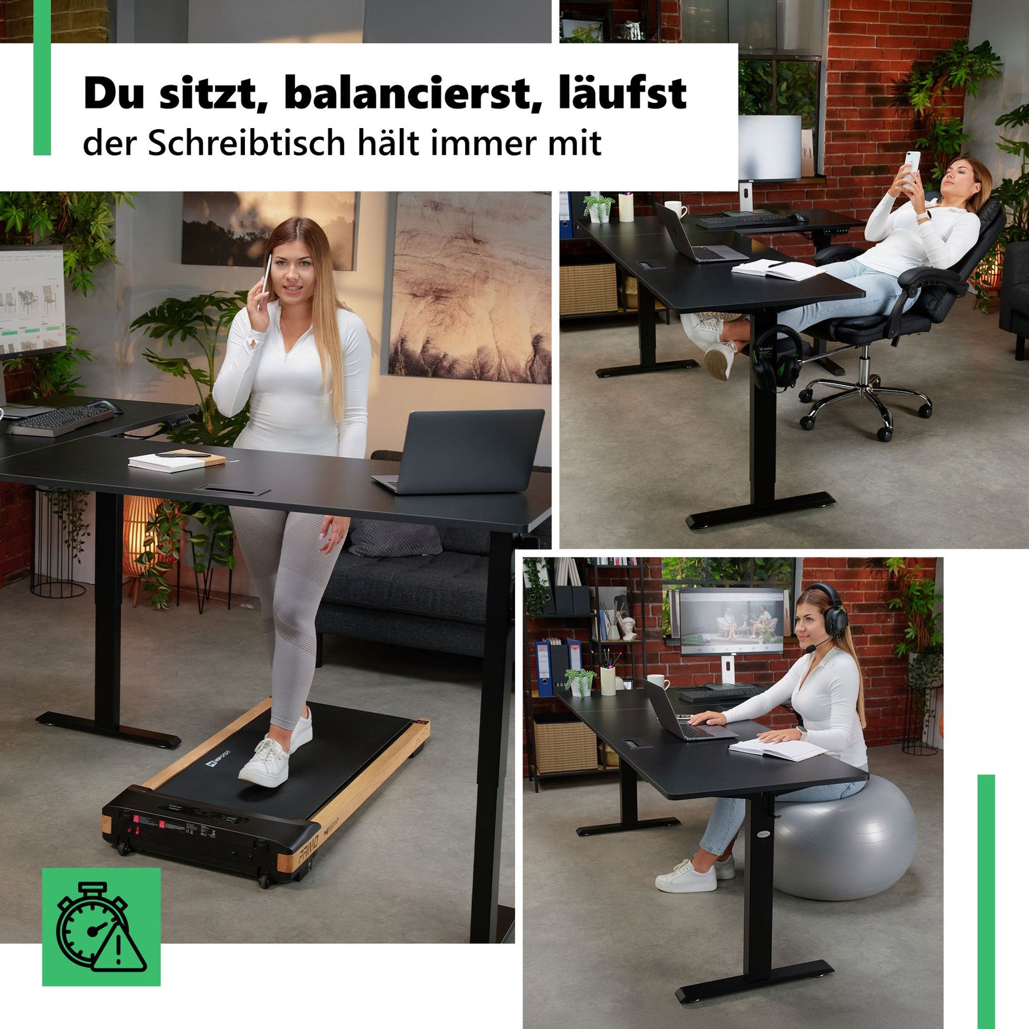 Höhenverstellung der Tischplatte