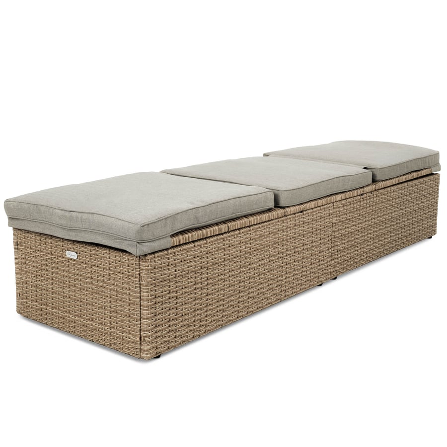 Leżak ogrodowy rattanowy ASCO D - 9