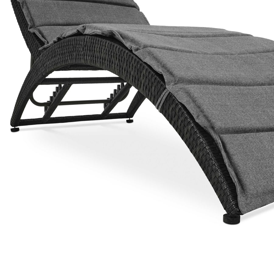 Gartenliege CIAMPINO - schwarz/ - 10