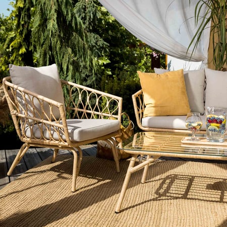 Gartenmöbel-Set TERAMO Beige/Creme