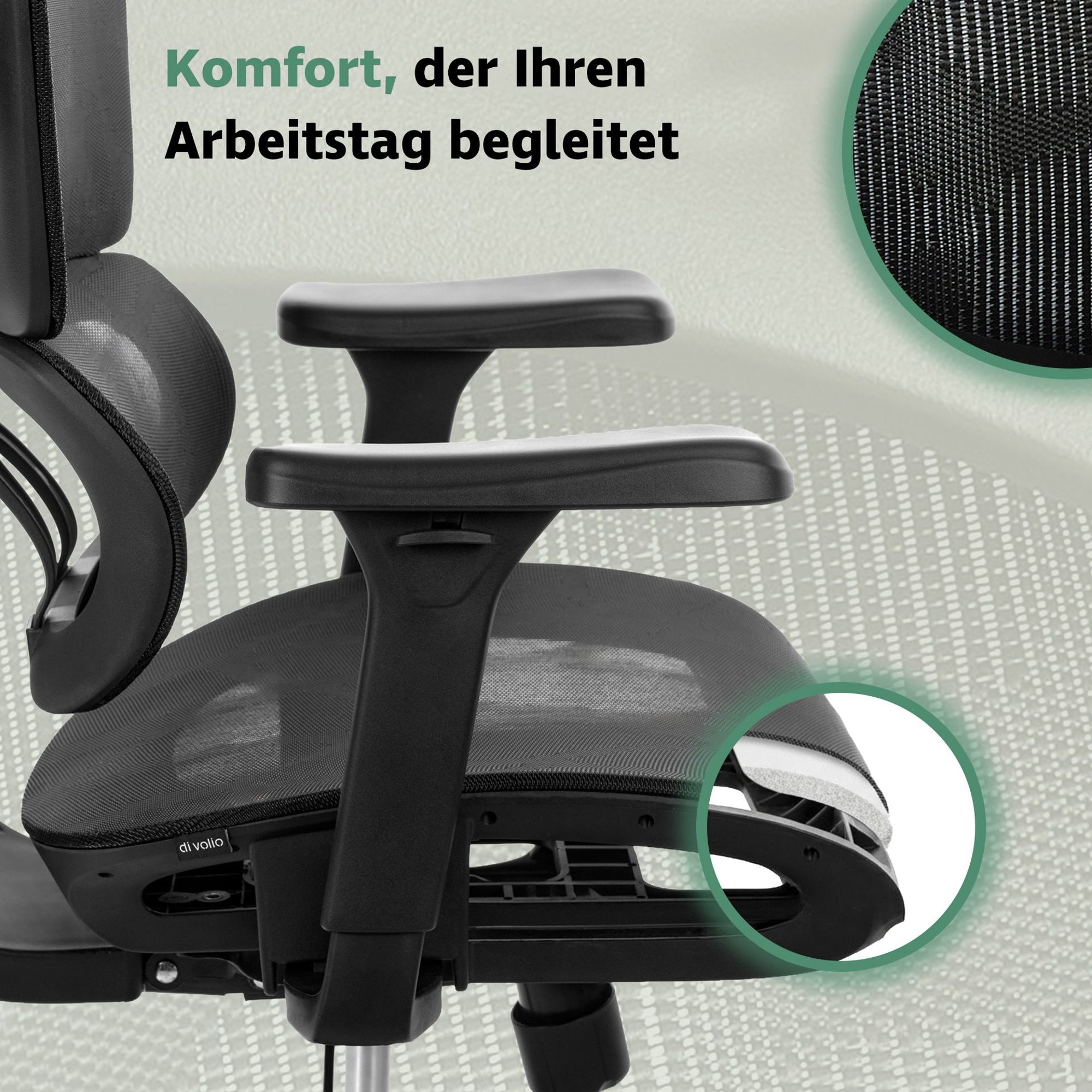 Richtig geformter Sitz für maximalen Komfort