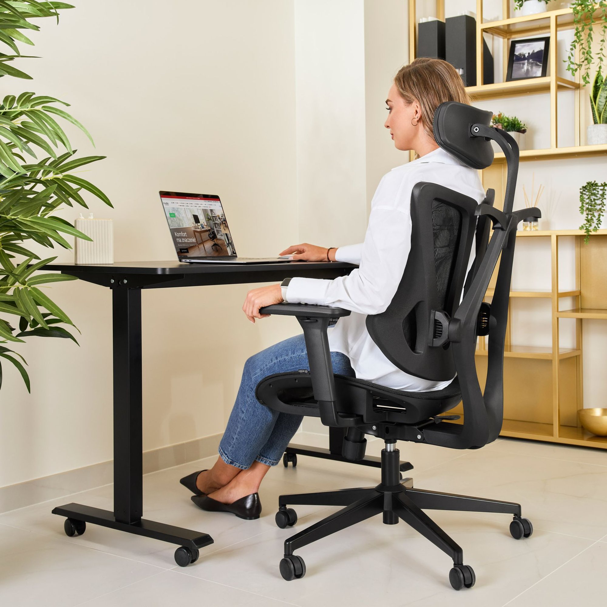 Ergonomische Form und volle Unterstützung der Wirbelsäule