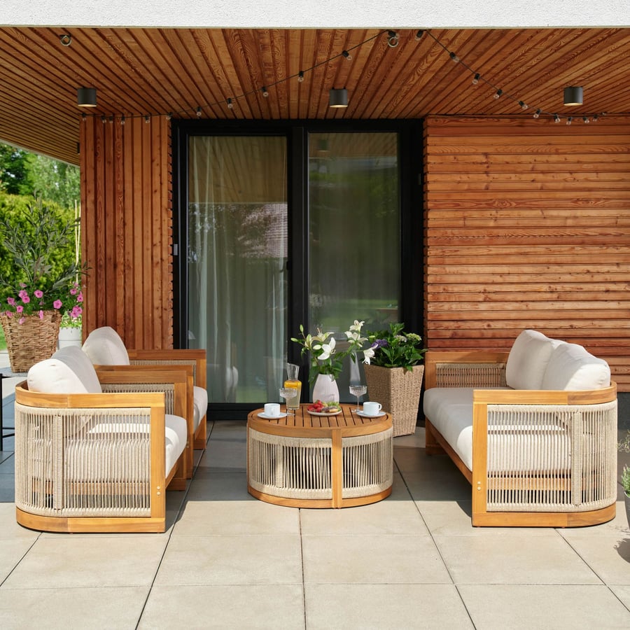 Gartenmöbel-Set Groseto - beige
