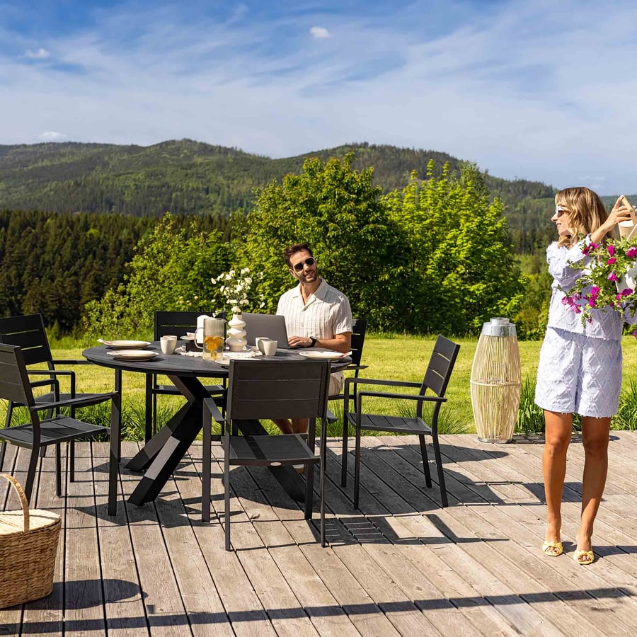 Zestaw mebli Osimo 6+1 - round - 7