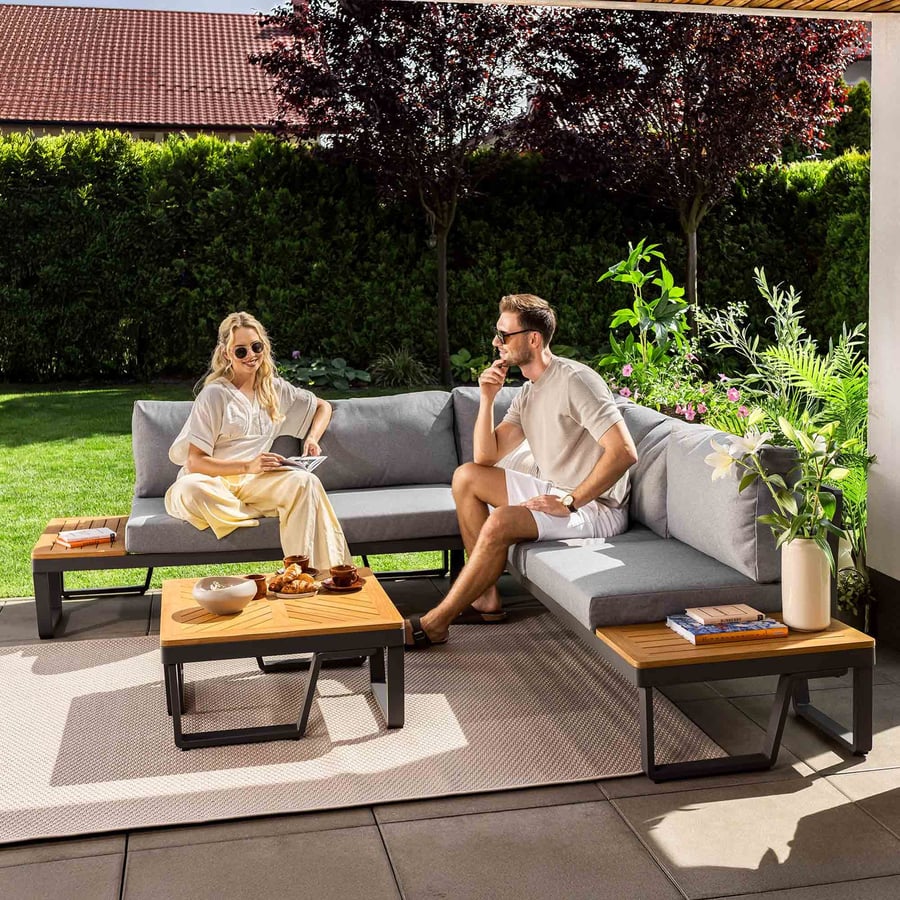 Gartenmöbel-Set VELEDO graphite