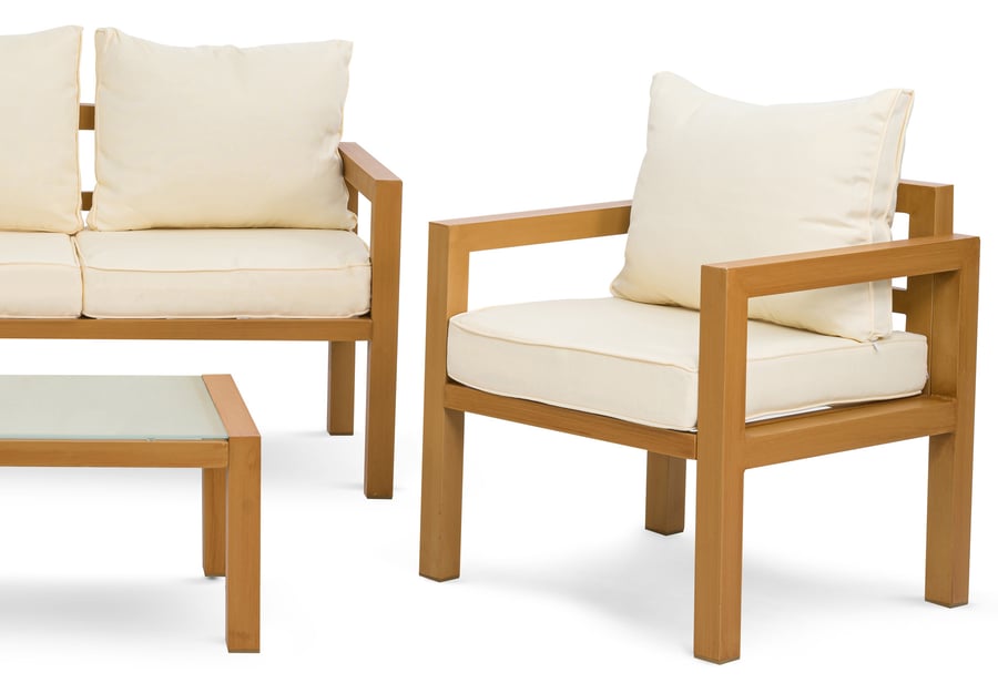 Gartenmöbel Set Brescia holz/cr - 7