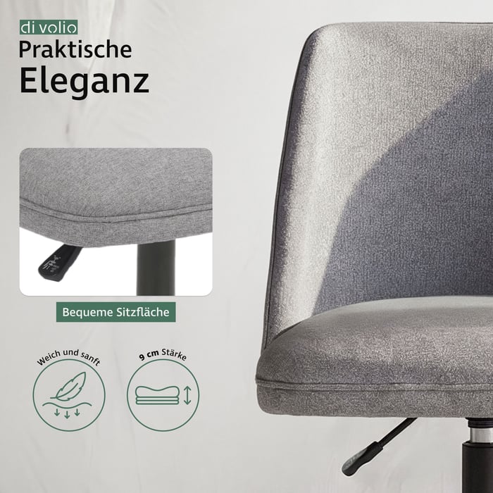 Bürostuhl Fano Grau-Eleganz in funktionaler Form