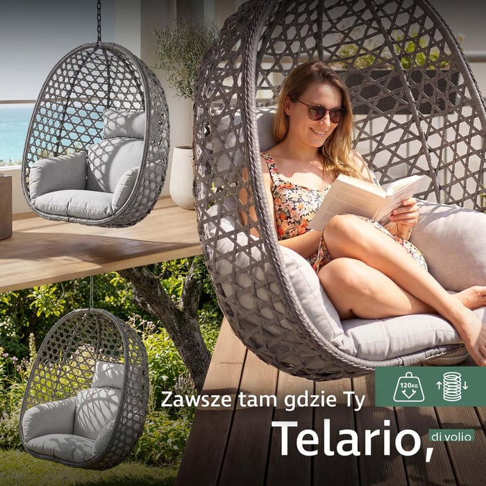 Kosz do kokonu Telario szary– forma, która otacza i wycisza