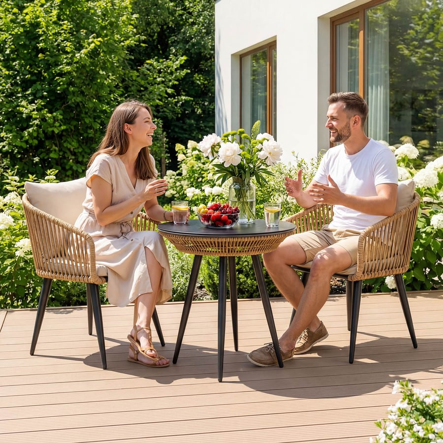 Zestaw 2 krzeseł ogrodowych NEM - 9