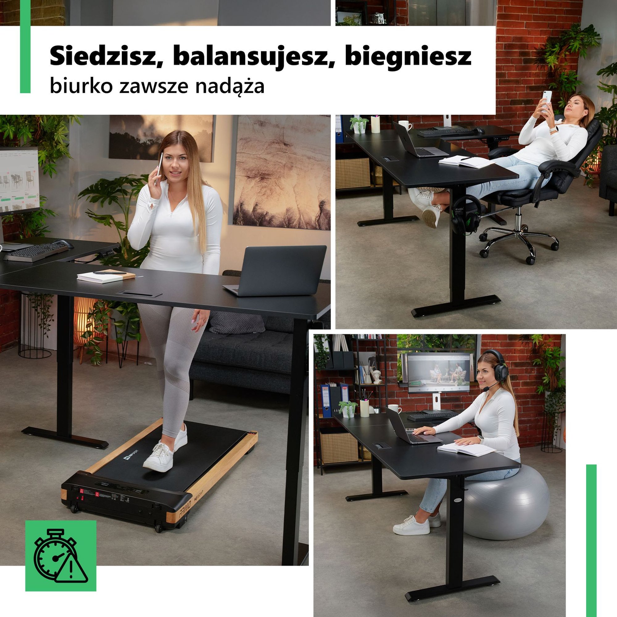 Regulowana wysokość blatu w zakresie od 70,5 do 113 cm