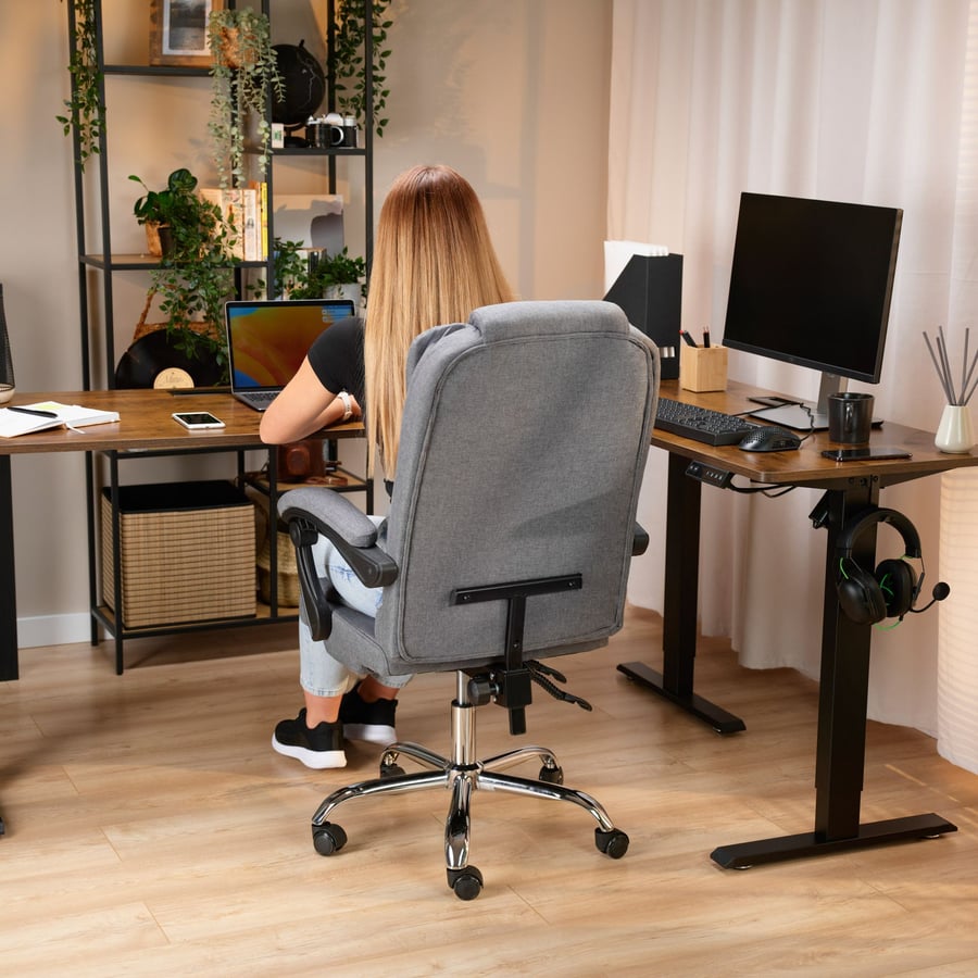 Fotel biurowy Baldo - Ciemnosza - 9