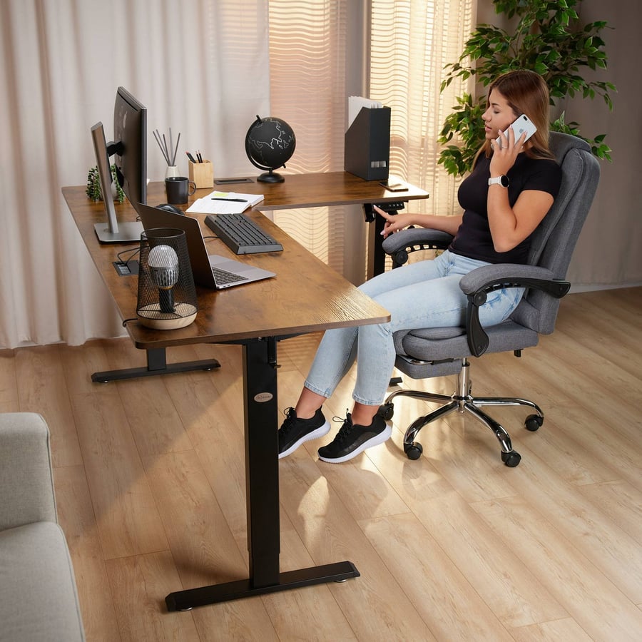 Biurko narożne regulowane (ZW-S - 2