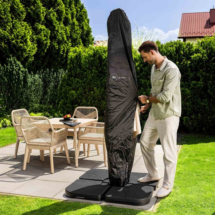 Pokrowiec di volio został zaprojektowany w kształcie tuby