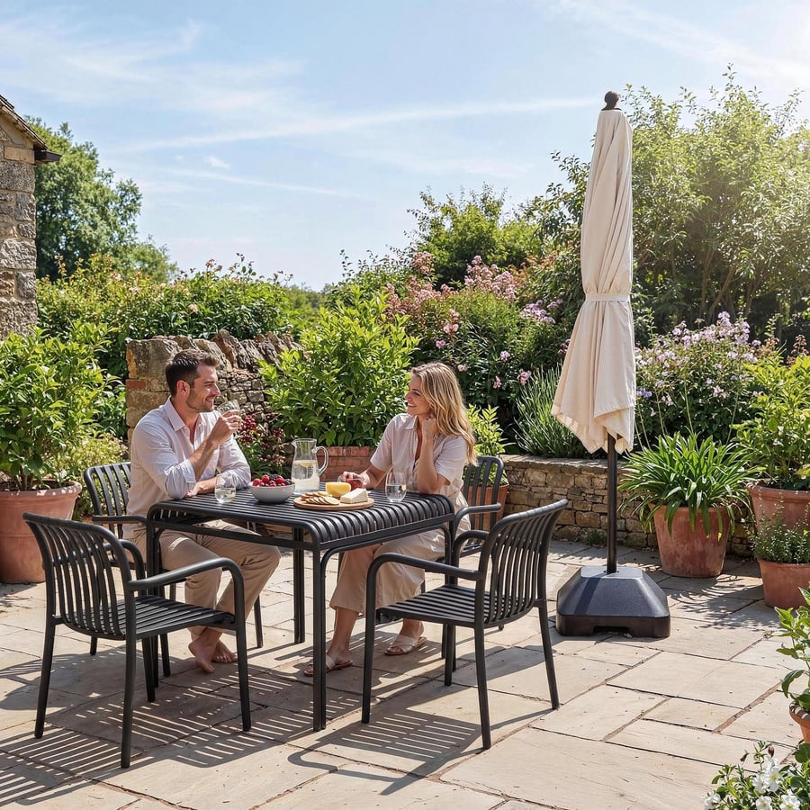 Zestaw 4 krzeseł ogrodowych CAR - 6