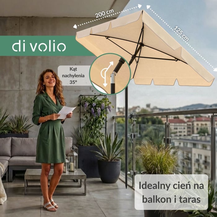 Parasol ogrodowy Ankona DV-148GU zapewnia skuteczną ochronę przed słońcem