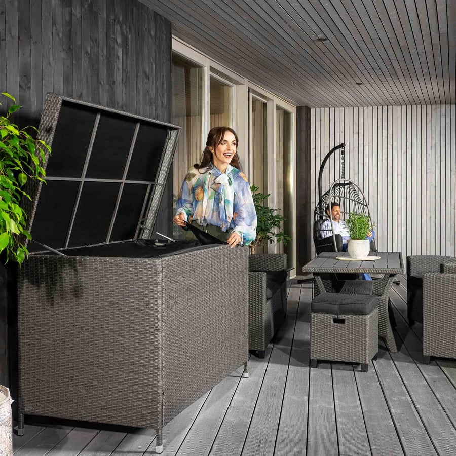 Skrzynia ogrodowa rattanowa 146 - 6