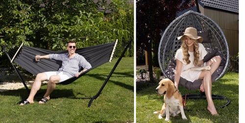 Huśtawka ogrodowa czy hamak - co wybrać? Poradnik